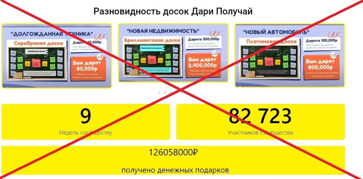 Дари Получай обман